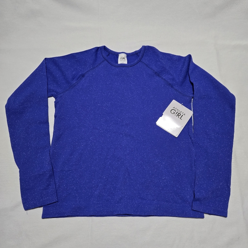 NWT Athleta Girl Power Up Shimmer Top sz 12